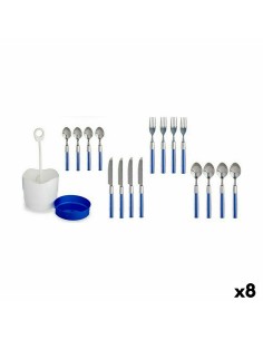 Set di Posate Azzurro Acciaio inossidabile (8 Unità) da Kinvara, Set di posate - Ref: S3625631, Precio: 80,83 €, Descuento: %