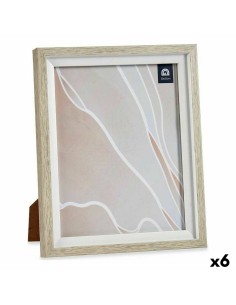 Photo frame Home White Brown MDF Wood 40 x 13,5 x 1,7 cm (6 Units) | Tienda24 Tienda24.eu