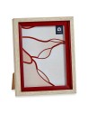 Cornice Portafoto 18,8 x 2 x 24 cm Cristallo Rosso Legno Marrone Plastica (6 Unità) da Gift Decor, Cornici da parete e da tav...