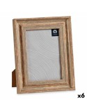 Cadre photo 19 x 2 x 24 cm Verre Bois Marron Cuivre Plastique (6 Unités) | Tienda24 Tienda24.eu