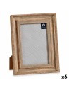 Photo frame 19 x 2 x 24 cm Crystal Wood Brown Copper Plastic (6 Units) | Tienda24 Tienda24.eu