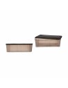 Storage Box with Lid Stefanplast Elegance Brown Plastic 30 L 38,5 x 17 x 59,5 cm (6 Units) | Tienda24 Tienda24.eu