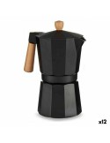 Cafetière Italienne Bois Aluminium 450 ml (12 Unités) | Tienda24 Tienda24.eu