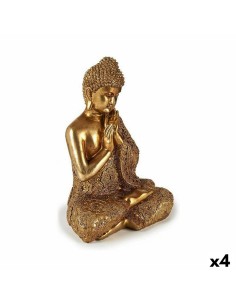 Figura Decorativa Home ESPRIT Cinzento Buda Oriental 35 x 24 x 52 cm | Tienda24 Tienda24.eu