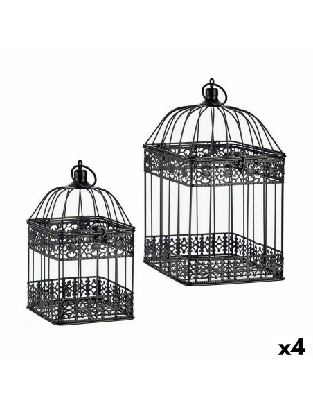 Cage décorative Lot Noir (4 Unités) | Tienda24 Tienda24.eu