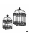 Cage décorative Lot Noir (4 Unités) | Tienda24 Tienda24.eu