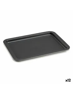 Bandeja para Forno Cinzento Metal 25,3 x 2 x 37 cm (12 Unidades) | Tienda24 Tienda24.eu