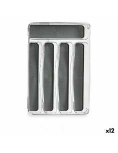 Porte-rouleaux de Cuisine Marron Blanc Métal Bambou (15 x 15 x 33,5 cm) (12 Unités) | Tienda24 Tienda24.eu