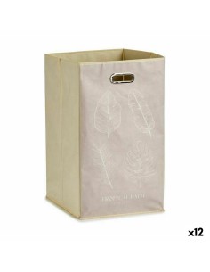 Laundry basket Tontarelli Arianna Wengue Plastic 43,5 x 33,5 x 55 cm (6 Units) | Tienda24 Tienda24.eu