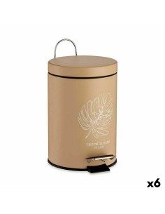 Papelera con Pedal Plateado Plástico 20 L (4 Unidades) | Tienda24 Tienda24.eu