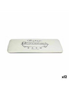 Bath rug Braiding Beige PVC (0,03 x 50 x 50 cm) (12 Units) | Tienda24 Tienda24.eu