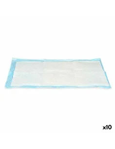 Empapador 40 x 60 cm Azul Blanco Papel Polietileno (10 Unidades) de Mascow, Pañales y alfombras sanitarias - Ref: S3625829, P...