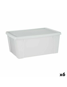 Aufbewahrungsbox mit Deckel Stefanplast Elegance Braun Kunststoff 15 L 29 x 17 x 39 cm (6 Stück) | Tienda24 Tienda24.eu