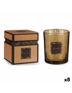 Bougie Parfumée Coco Crème verre Cire (7,5 x 6,3 x 7,5 cm) (12 Unités) | Tienda24 Tienda24.eu