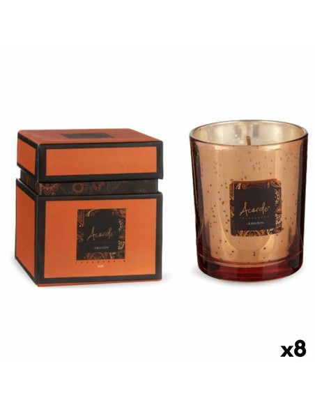 Candela Profumata Cannella Arancio 8 x 9 x 8 cm (8 Unità) da Acorde, Candele - Ref: S3625841, Precio: 39,25 €, Descuento: %