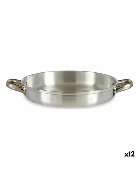 Sartén Plateado Aluminio 27 x 5 x 35,5 cm (12 Unidades) | Tienda24 Tienda24.eu