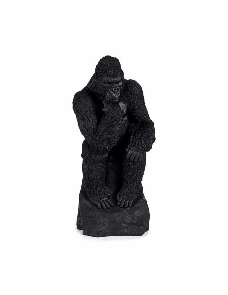 Figura Decorativa Gorila Preto 20 x 45 x 20 cm (2 Unidades) | Tienda24 Tienda24.eu