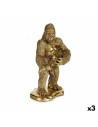 Deko-Figur Gorilla Gitarre Gold 16 x 39 x 27 cm (3 Stück) | Tienda24 Tienda24.eu