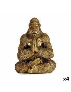 Statua Decorativa Yoga Gorilla Dorato 16 x 27,5 x 22 cm (4 Unità) da Gift Decor, Soprammobili - Ref: S3625922, Precio: 41,16 ...