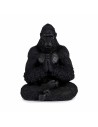 Decorative Figure Gorilla Yoga Black 16 x 28 x 22 cm (4 Units) | Tienda24 Tienda24.eu