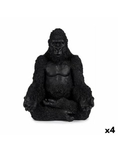 Statua Decorativa Gorilla Yoga Nero 19 x 26,5 x 22 cm (4 Unità) da Gift Decor, Soprammobili - Ref: S3625931, Precio: 41,85 €,...