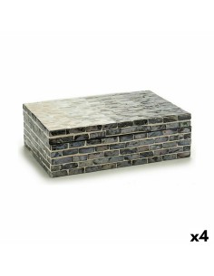 Boîte Décorative 16 x 8 x 11 cm Bois (6 Unités) | Tienda24 Tienda24.eu