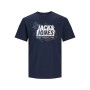 Camisola de Manga Curta Homem Jack & Jones LOGO TEE SS 12252376 Azul Marinho de Jack & Jones, Homem - Ref: S2029156, Preço: 1...