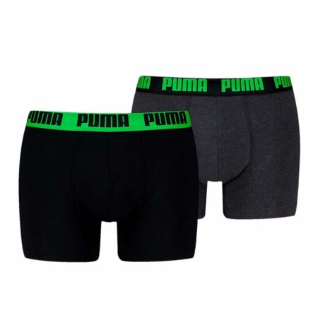 Boxer pour homme Puma EVERRYDAY BASIC 701226387 018 2 Unités Vert Noir de Puma, Boxers - Réf : S2029356, Prix : 0,00 €, Remis...