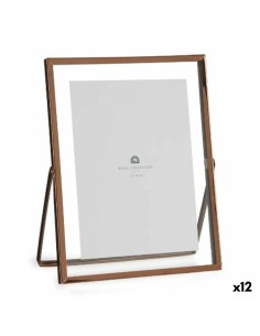 Cadre Photos 2 Pièces 20,5 x 1,5 x 25 cm Blanc Bois de manguier | Tienda24 Tienda24.eu