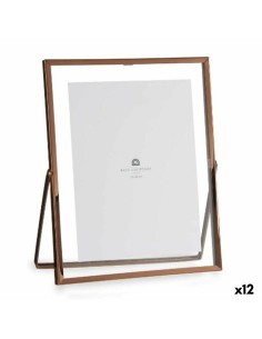 Cadre photo Romimex Blanc Noir verre 13 x 18 x 1 cm | Tienda24 Tienda24.eu