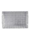 Cesta Multiusos Branco Tecido 30,4 x 14 x 20 cm (18 Unidades) | Tienda24 Tienda24.eu