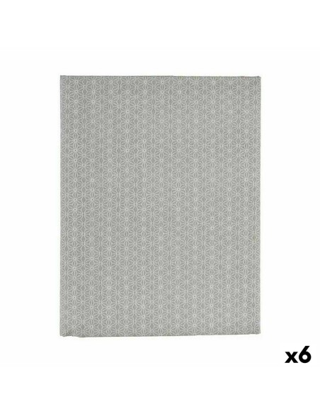 Nappe toile Antitaches Étoile 140 x 180 cm Gris (6 Unités) | Tienda24 Tienda24.eu