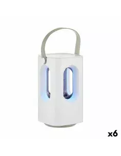 Lampada Antizanzare Ricaricabile con LED 2 in 1 Bianco ABS (6 Unità) da Ibergarden, Controllo degli insetti - Ref: S3626096, ...