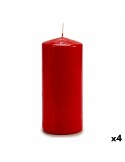 Candle Red 9 x 20 x 9 cm (4 Units) | Tienda24 Tienda24.eu