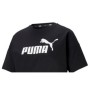 Camiseta de Manga Corta Mujer Puma CROPPED LOGO TEE 586866 01 Negro | Tienda24 - Global Online Shop Tienda24.eu