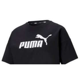 T-shirt à manches courtes femme Puma CROPPED LOGO TEE 586866 01 Noir de Puma, Femme - Réf : S2029988, Prix : 23,85 €, Remise : %