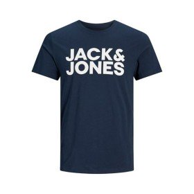 Camisola de Manga Curta Homem Jack & Jones JJECORP LOGO TEE 12151955 Azul Marinho de Jack & Jones, Camisolas desportivas - Re...