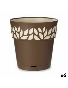 Selbstbewässernder Blumentopf Stefanplast Orfeo Terrakotta Kunststoff 29 x 29 x 29 cm (6 Stück) | Tienda24 Tienda24.eu