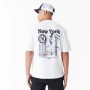 Camisola de Manga Curta Homem New Era MLB PLAYER GRPHC OS TEE NEYYAN 60435538 Branco de New Era, Camisolas desportivas - Ref:...