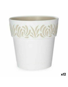 Blumentopfset Taupe Kunststoff 16,5 x 16,5 x 14,5 cm (4 Stück) | Tienda24 Tienda24.eu