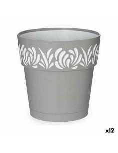 Vaso Autoirrigante Stefanplast Gaia Grigio Plastica 19 x 19 x 19 cm (12 Unità) da Stefanplast, Vasi tradizionali - Ref: S3626...