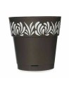 Vaso Autoirrigante Stefanplast Gaia Antracite Plastica 25 x 25 x 25 cm (6 Unità) da Stefanplast, Vasi tradizionali - Ref: S36...