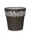 Vaso Autoirrigante Stefanplast Gaia Antracite Plastica 25 x 25 x 25 cm (6 Unità) da Stefanplast, Vasi tradizionali - Ref: S36...