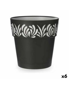 Vaso Autoirrigante Stefanplast Gaia Antracite Plastica 29 x 29 x 29 cm (6 Unità) da Stefanplast, Vasi tradizionali - Ref: S36...