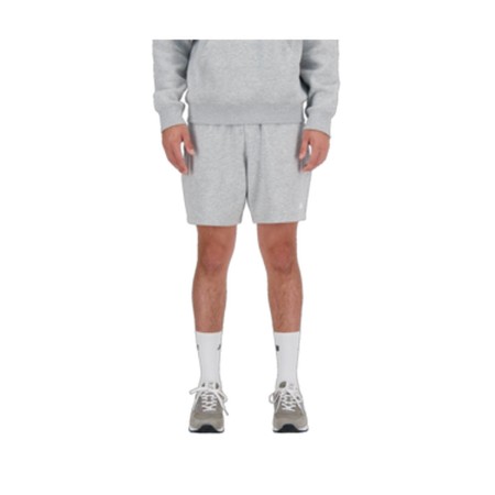 Pantaloni Corti Sportivi da Uomo New Balance ESSENTIALS FRENCH TERY SHORT 7 MS41520 Grigio di New Balance, Uomo - Rif: S20300...