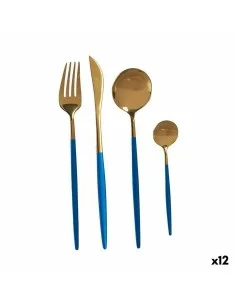 Cutlery Set Grey Golden Stainless steel (8 pcs) | Tienda24 Tienda24.eu