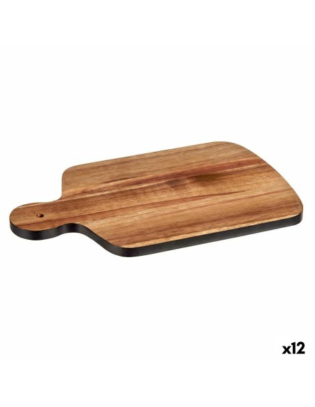 Cutting board Black Acacia 25,7 x 1,5 x 40 cm (12 Units) | Tienda24 Tienda24.eu