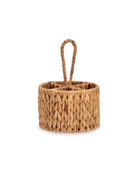 Panier-repas rond avec couvercle Bambou 17 x 7 x 1