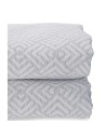 Bedspread (quilt) 180 x 260 cm Geometric Grey (4 Units) | Tienda24 Tienda24.eu