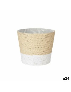 Set de Maceteros Romimex Natural Ratán (3 Piezas) | Tienda24 Tienda24.eu